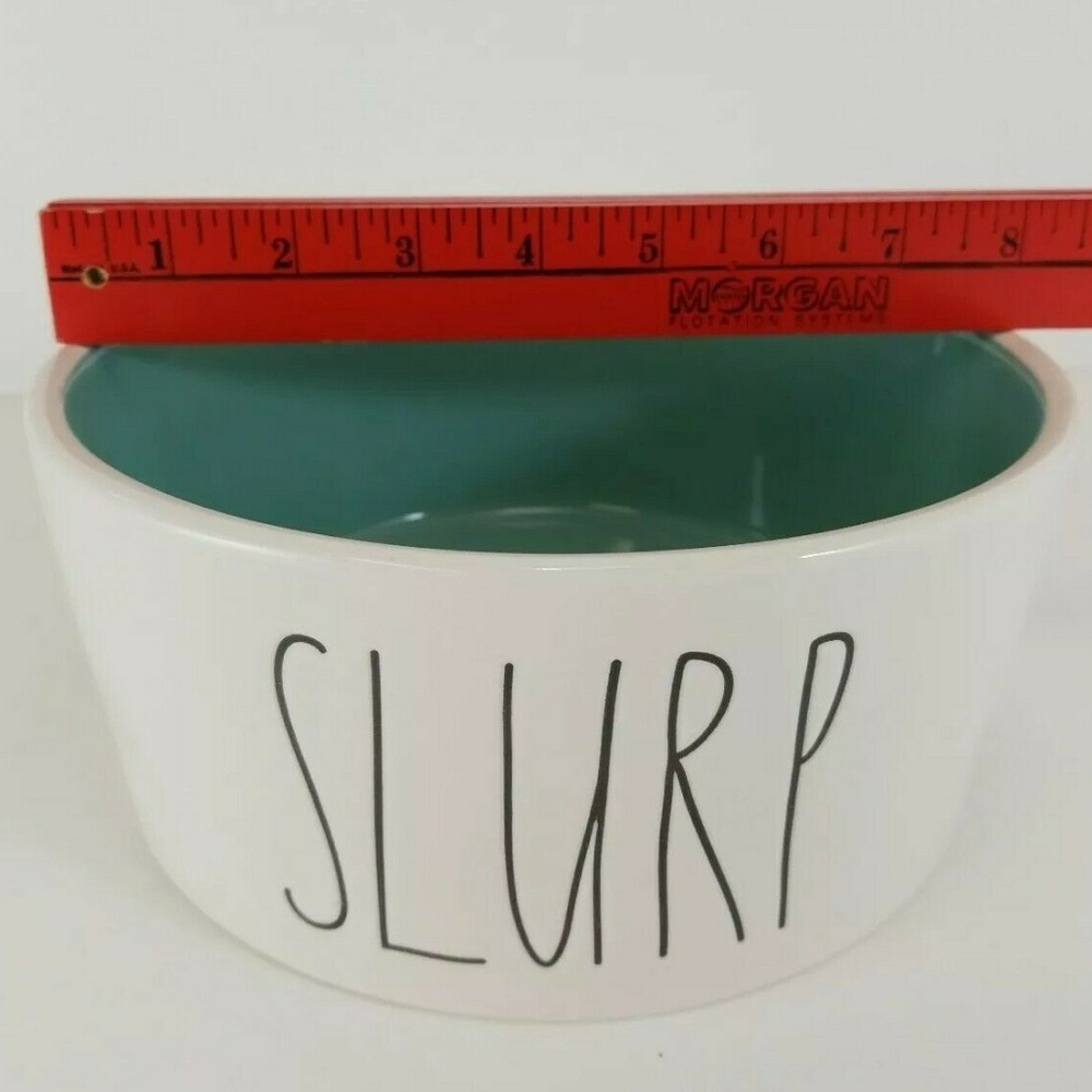 Rae Dunn Dog Pet Bowl SLURP LL 8" Large Water Bowl